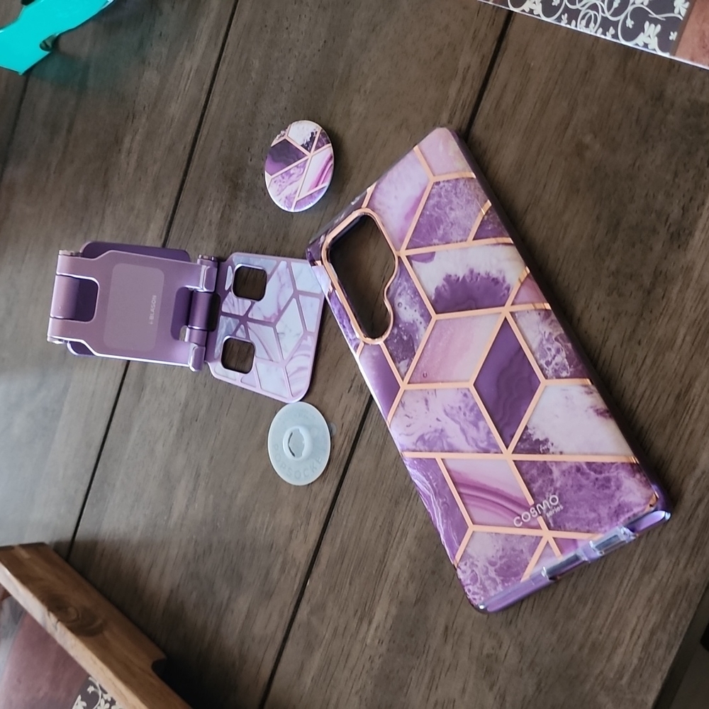 S22 Ultra case & matching pre-made Pop Socket